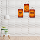 Vakratunda Mahakaya Shubh Labha Wooden Wall Hanging