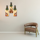 Rajasthani Folk Dance Bottle Art Wall Hanging