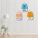 inspiring wooden wall hanging