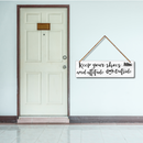 "Keep Your Chappal & Attitude Outside" Wall Hanging - ICraft asia