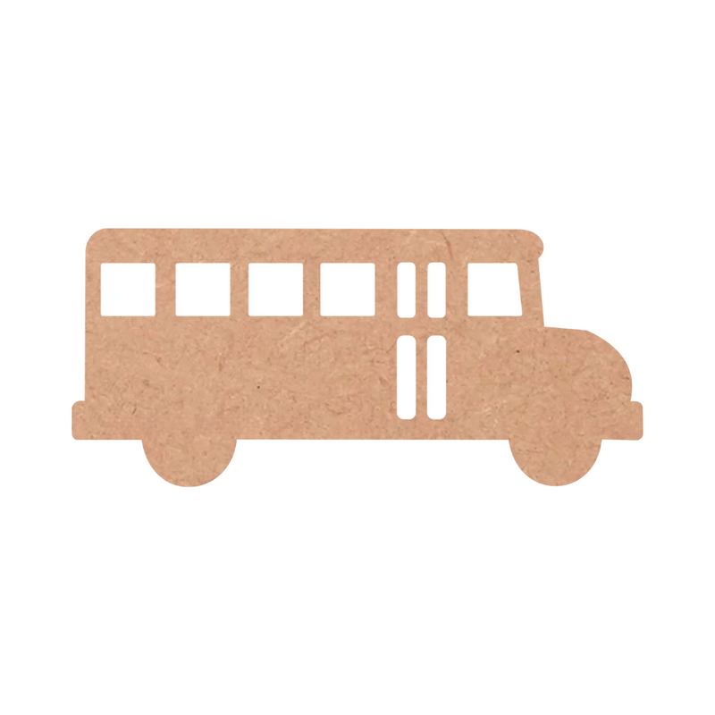 School Bus MDF Cutout