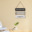 Silence and Stillness Motivational Wall Hanging