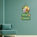 Jungle Friends Inspirational Wall Hanging
