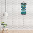 Don't Stop Until You're Proud Wooden Wall Hanging