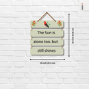 "The Sun is Alone Too But Still Shines" Wall Hanging - ICraft asia