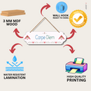 "Carpe Diem Wood  Colorful Wall or Door Hanging" - ICraft asia