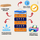 1 to 20 number wall hanging - ICraft asia