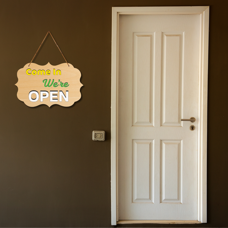 “Come In, We’re Open” Wall Hanging