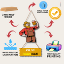 "Kal Se Daaru Band" Wall Hanging - ICraft asia