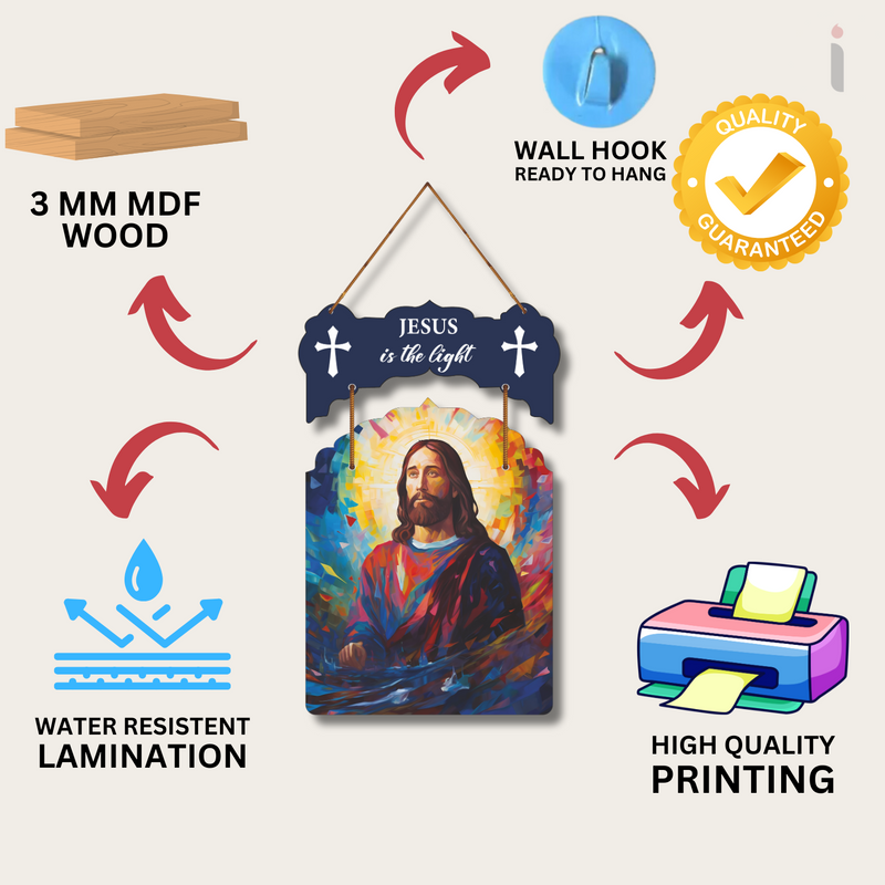 "Jesus In The Light" Wall Hanging