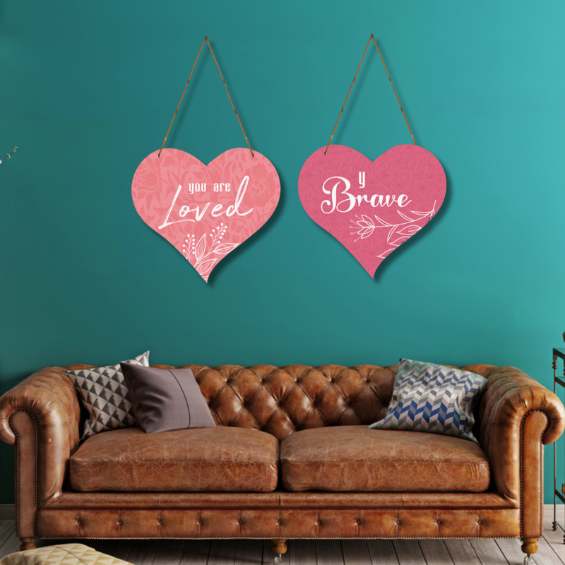 "You Are Brave, You Are Love" wall hanging