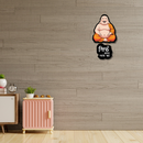 Happy Buddha Wooden Wall Hanging