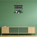 Keep Smiling Panda Wall Hanging