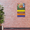 Shree Panchmukhi Hanuman Wall Hanging