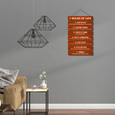 7 Rules of Life Wooden Wall Hanging