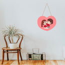 Cute Couple Wooden Wall Hanging - ICraft asia