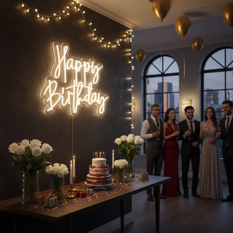 Happy Birthday Neon Light