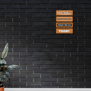 Inspirational Wooden Future Quote Wall Hanging