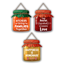 Kitchen Love Jar Set of 3 Wall Hanging