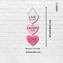 "Live, Laugh, Love – Heart" Wall Hanging - ICraft asia