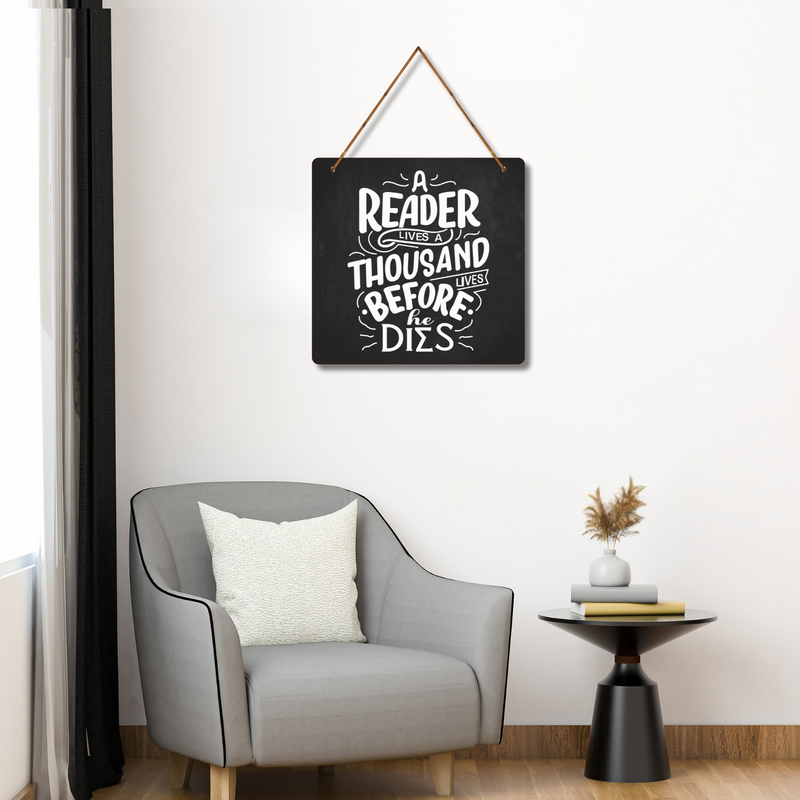 “A Reader Lives a Thousand Lives” Wall Hanging