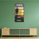 Cherish Yesterday Dream Tomorrow Live Today Wooden Wall Hanging