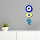 Yellow Evil Eye wall hanging - ICraft asia