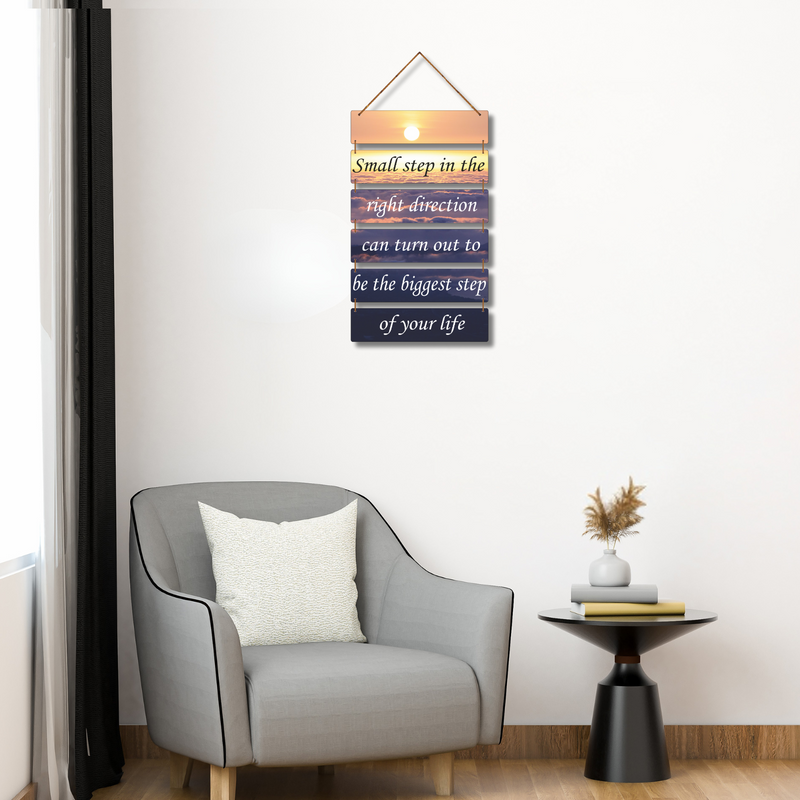 "Small step in the right direction" Wall Hanging