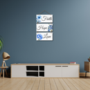 "Faith, Hope & Love" Wooden Wall Hanging - ICraft asia