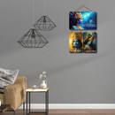 Krishna Mantra Wooden Wall Hanging