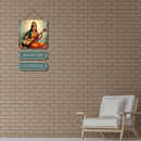 Ya Kundendu Tusara Hara Dhavala Wooden Wall Hanging