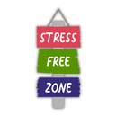 Stress Free Zone Motivational Wall Hanging