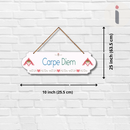"Carpe Diem Wood  Colorful Wall or Door Hanging" - ICraft asia