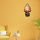 Happy Buddha Wooden Wall Hanging