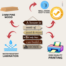 "A house is made of wood and stone, but only love can build a home wall hanging. - ICraft asia