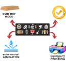 Divine Wooden Wall Name Plate