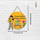 "My House My Rules, My Ghamla My Phools!" Wall Hanging - ICraft asia