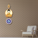 Buddha wooden wall hanging