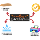 Jai Shri Ram Wooden Wall Name Plate