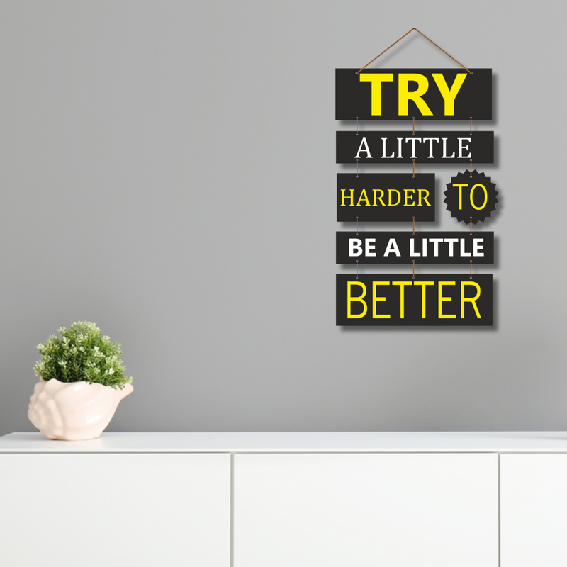 "Try a Little" wall hanging