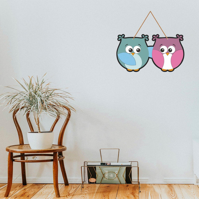 Cute Birds for Home Decor Wooden Wall Hanging