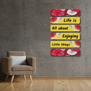 "Life Is All About Enjoying Little Things" Wall Hanging - ICraft asia