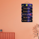 Keep Going motivational wooden wall hanging