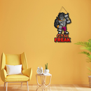 Gym Freak Cartoon Wooden Wall Hanging