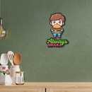 Always Bhooka Wooden Wall Hanging