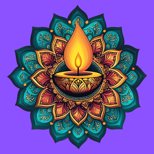 Eternal Diya Mandala Wall Decor