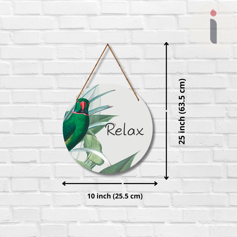 "Relax Parrot"  Wall Hanging - ICraft asia