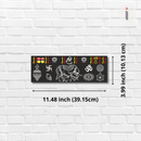 Kamdhenu Sacred Symbols Wooden Wall Name Plate