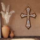 Wooden Wall Hanging French Cross - ICraft asia
