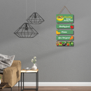 Healthy Food Wooden Wall Hanging